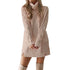 Women Long Sleeve Black Casual Elegant Dress - menochic